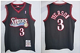 76ers 3 Allen Iverson Black 1997-98 Hardwood Classics Jersey,baseball caps,new era cap wholesale,wholesale hats